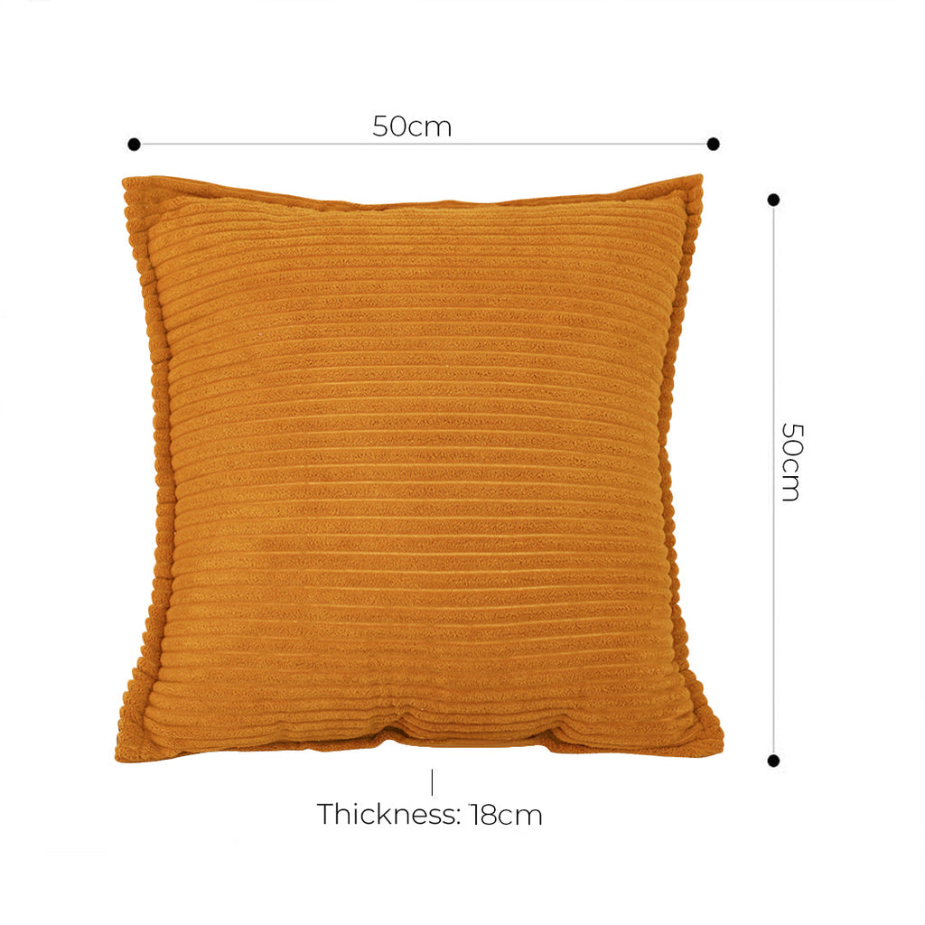 SOGA 2X 50cm Throw Pillow Mustard Wabi Sabi Arches Indoor and Outdoor Kavka for Home Decor