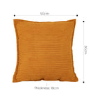 SOGA 2X 50cm Throw Pillow Mustard Wabi Sabi Arches Indoor and Outdoor Kavka for Home Decor