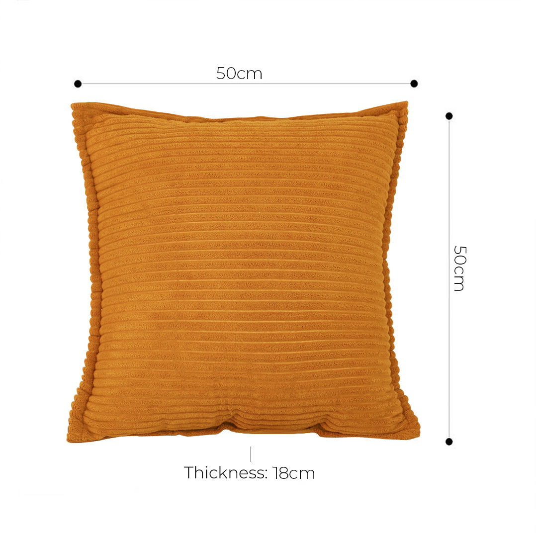 SOGA 2X 50cm Throw Pillow Mustard Wabi Sabi Arches Indoor and Outdoor Kavka for Home Decor