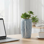 SOGA 35x17cm Grey Large Ceramic Flower Vase Elegant Living Room Home Decor