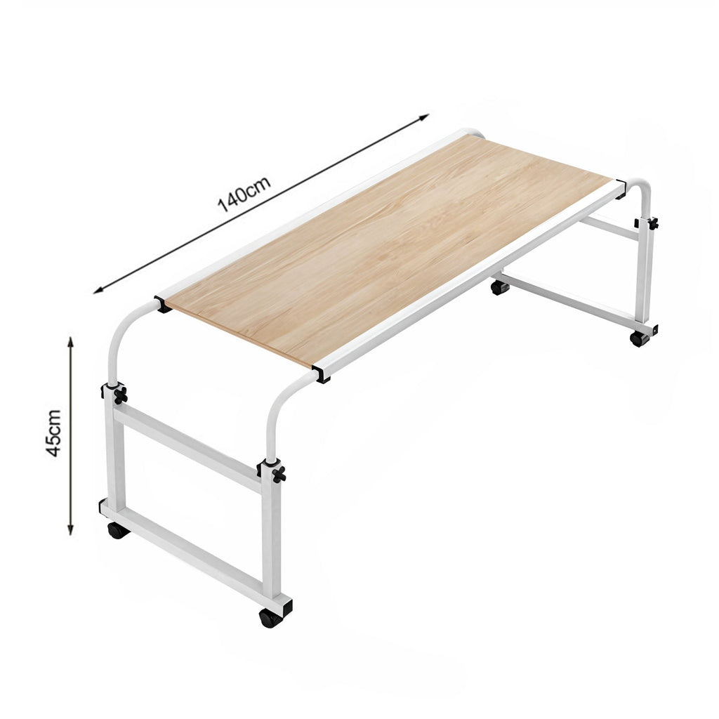 SOGA 2X 140x45cm Bed Laptop Desk/Table with Movable Wooden Cross for Versatile Home Office Use