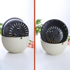 SOGA 16" White Hanging Planter – Indoor Outdoor Pot with Chain & Drainage