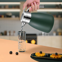 SOGA 1.2L Stainless Steel Water Bottle Insulated Vacuum Flask Water Coffee Jug Thermal Green