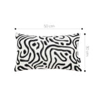 SOGA 2X 30cm Black White Abstract Swirl Pattern Decorative Throw Pillow $ 140