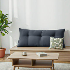 SOGA 4X 100cm Dark Grey Triangular Wedge Bed Pillow Headboard Backrest Bedside Tatami Cushion Home Decor