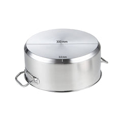 SOGA Stock Pot 14L Top Grade Thick Stainless Steel Stockpot 18/10 Without Lid