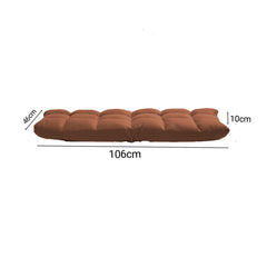 SOGA 4X Coffee Lounge Floor Recliner Adjustable Gaming Sofa Bed Foldable Indoor Outdoor Backrest Seat Home Office Decor