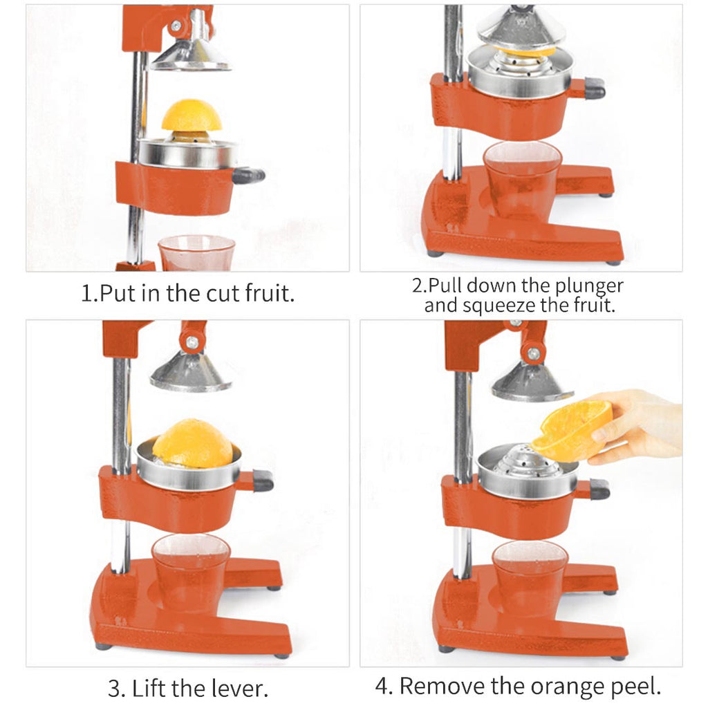 SOGA Commercial Manual Juicer Hand Press Juice Extractor Squeezer Citrus Orange