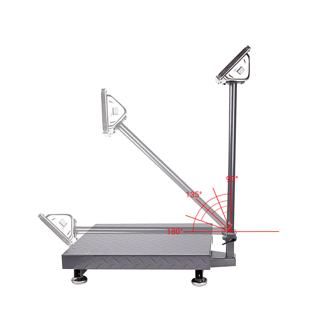 SOGA 2X 300kg Electronic Digital Platform Scale Computing Shop Postal Weight Black