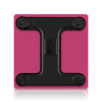 SOGA Glass LCD Digital Body Fat Scale Bathroom Electronic Gym Water Weighing Scales Pink