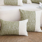 SOGA 2X 50cm Modern Two-Tone Textured Block Design Throw Pillow