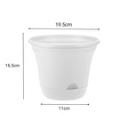 SOGA 19.5cm Plastic Plant Pot Self Watering Planter Flower Bonsai Indoor Outdoor Garden Decor Set of 3