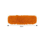 SOGA 5X 80x12 Orange Microfiber Flat Mop Floor Cleaning Pads Rotating Dust Remover