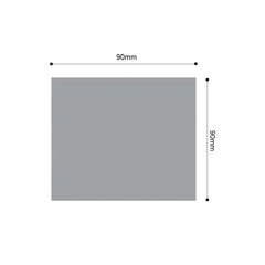 SOGA One-seater White Faux Fur Throw Blanket 90x90cm Polyester