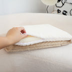 SOGA 2X  White Chevron Square Cushion Soft Leaning Plush Backrest Throw Seat Pillow