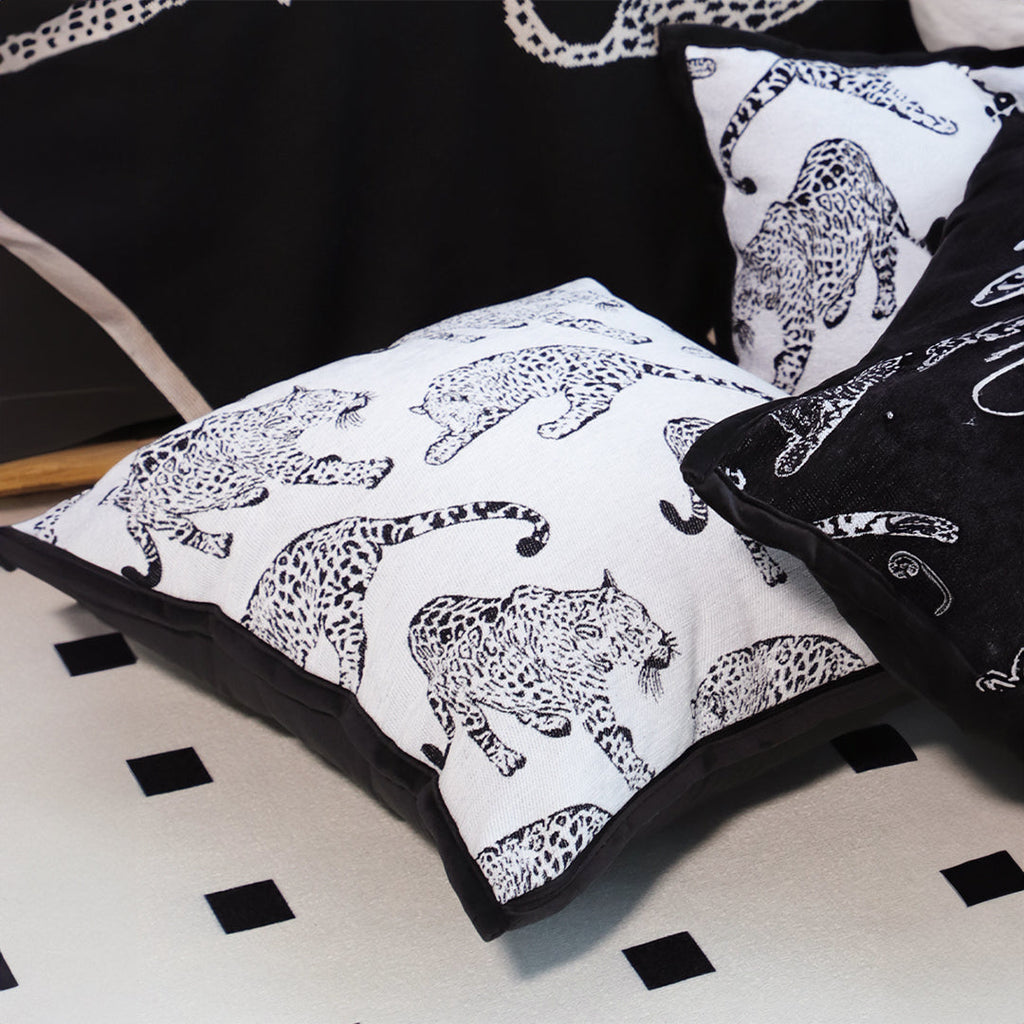 SOGA 2X 45cm Throw Pillow White Leopard Light Luxury Decorative Cushion for Living Room