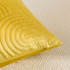 SOGA 2X 30cm Yellow Textured Geometric Pattern Decorative Throw Pillow $ 119