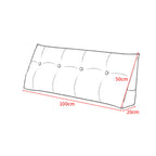 SOGA 4X 100cm Rose Red Triangular Wedge Bed Pillow Headboard Backrest Bedside Tatami Cushion Home Decor