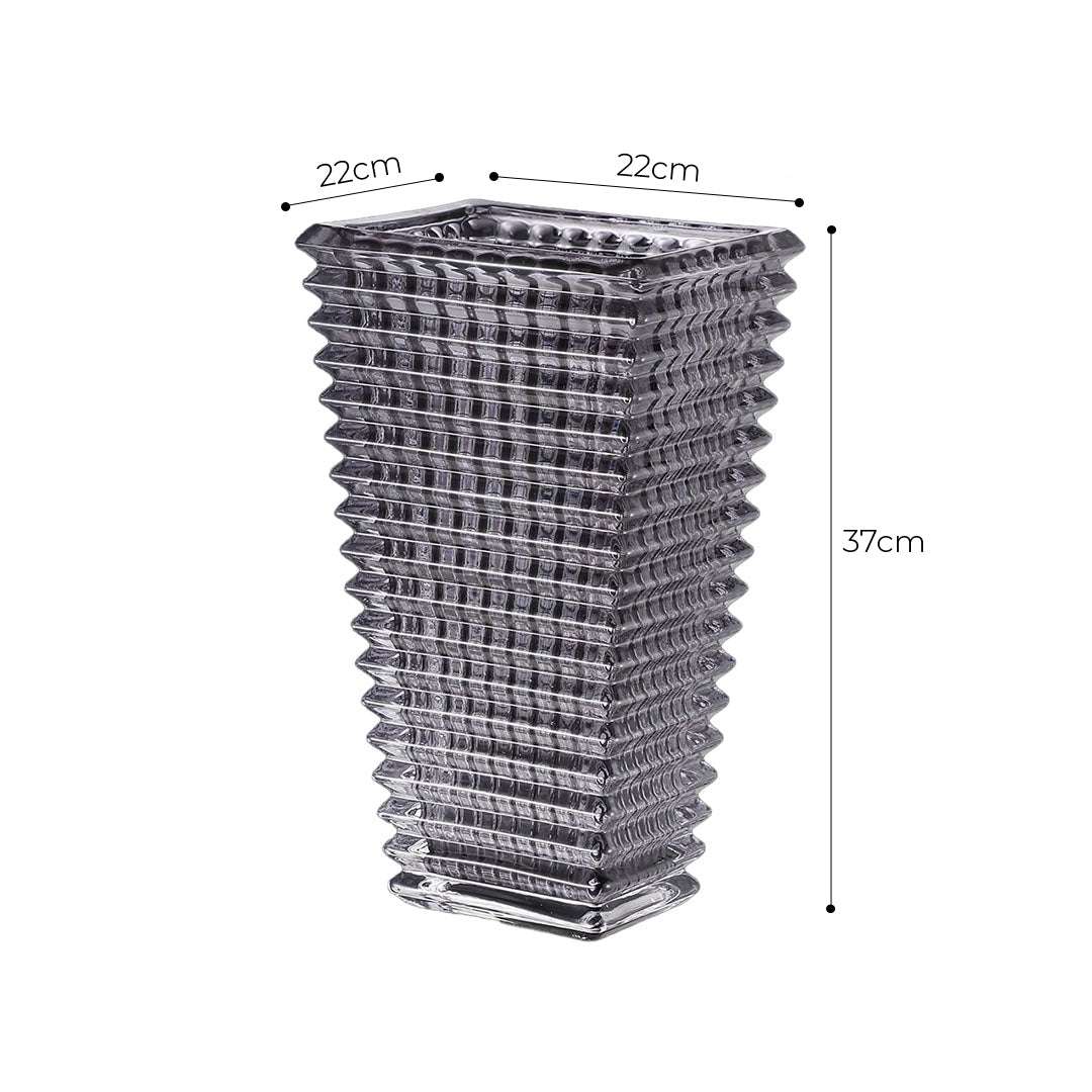 SOGA 28cm Modern Gray Ceramic Glass Vase Home Decor $ 71