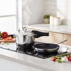 SOGA Kitchenware Bundle – 5L Stainless Steel Pressure Cooker & 28cm Non-Stick Fry Pan $ 215