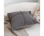 SOGA 45cm Modern Herringbone Textured Woven Square Throw Pillow