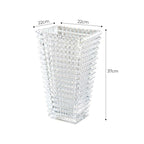 SOGA 28cm Handcrafted Clear Glass Vase Classic Design for Home Decor $ 71