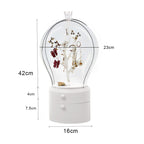 SOGA White 360 2 Layered Jewelry Storage Box Waterproof Dustproof Accessories Organiser