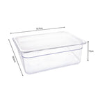 SOGA 150mm Clear Gastronorm GN Pan 1/2 Food Tray Storage Bundle of 4