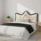 SOGA Home & Living Bundle – Cream Tufted Crown Pillow & Black Cozy Flannel Throw Blanket $ 0