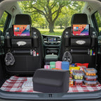 SOGA Car Bundle D – 2 Back Seat Storage Bag & Black Collapsible Trunk Cargo Organizer