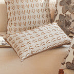 SOGA 2X 35cm Embroidered Geometric Throw Pillow