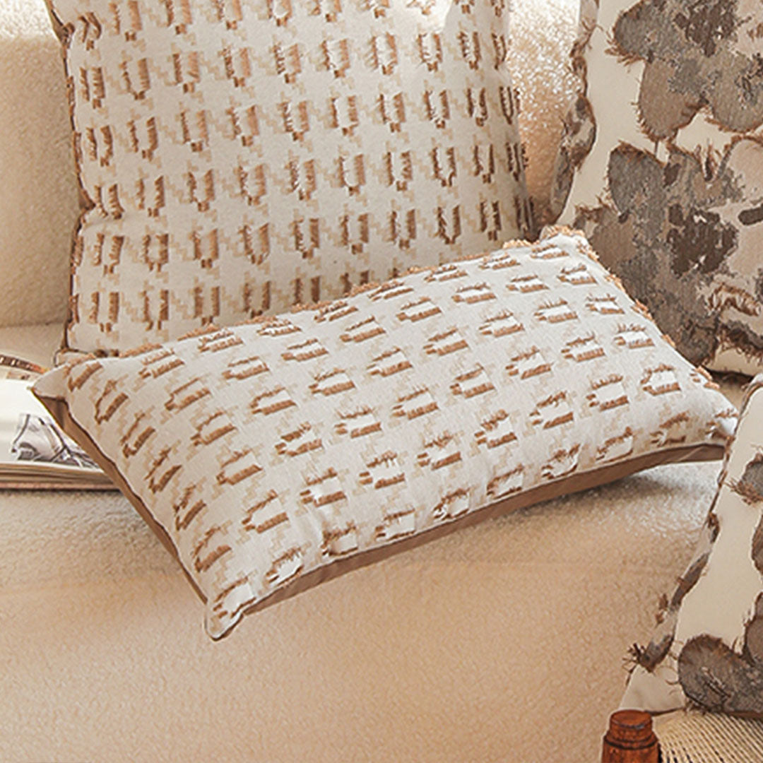 SOGA 2X 35cm Embroidered Geometric Throw Pillow