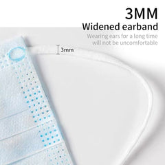 60 Pcs Anti Dust Filter Disposable Protective Sanitary Face Mask Kids
