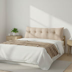 SOGA Home & Living Bundle – Beige Triangular Wedge Bed Pillow & Light Brown Flannel Throw