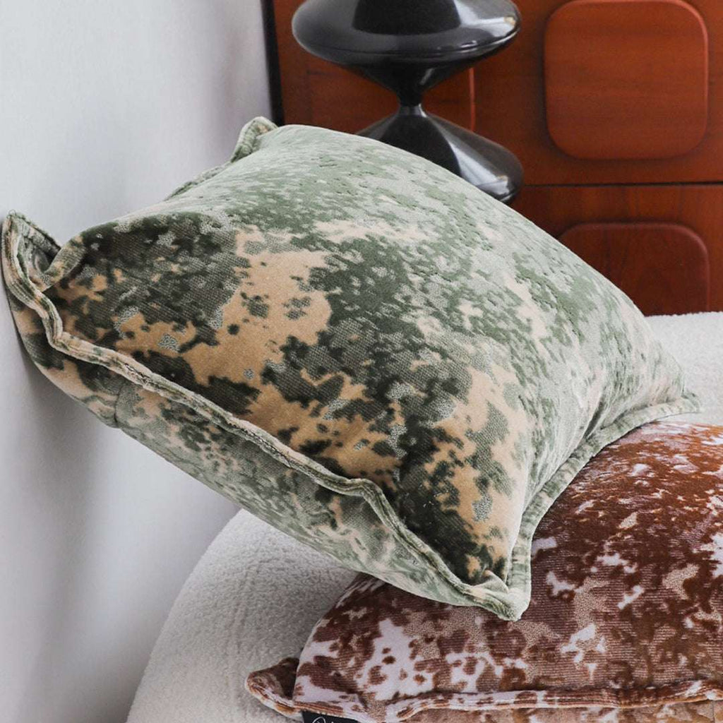 SOGA 2X 50cm Green Gold Crushed Velvet Decorative Throw Pillow $ 129