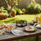 SOGA Kitchenware Bundle – 26cm Smart Induction Cooktop, 30cm Saucepan & 28cm Fry Pan