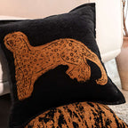 SOGA 2X 45cm Modern Charcoal Gray Leopard Pattern Throw Pillow $ 133