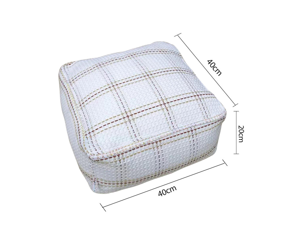 SOGA 40cm Pouffe Soft Polyester Cotton Pillow with EPP Particle Insert Home Decor