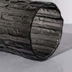 SOGA 30.5cm Handcrafted Grey Glass Vase, Classic Design for Home Decor