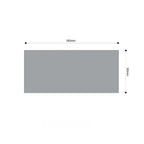 SOGA Two-seater White Faux Fur Throw Blanket 90x160cm Polyester