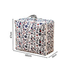 SOGA Nautical Icons Super Large Storage Luggage Bag Double Zipper Foldable Travel Organiser Essentials