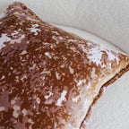 SOGA 2X 50cm Brown White Crushed Velvet Decorative Throw Pillow $ 129