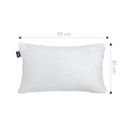 SOGA 30cm White Textured Geometric Pattern Decorative Throw Pillow $ 61