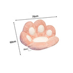 SOGA 70cm Pink Paw Shape Cushion Warm Lazy Sofa Decorative Pillow Backseat Plush Mat Home Decor