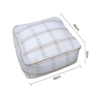 SOGA 2X 40cm Pouf Soft Polyester Cotton Pillow with EPP Particle Insert Home Decor