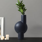 SOGA 2X 17x32cm Medium Ornament a Modern Abstract Vase Decorative Object Unique Shape with Narrow Neck for Home Decor