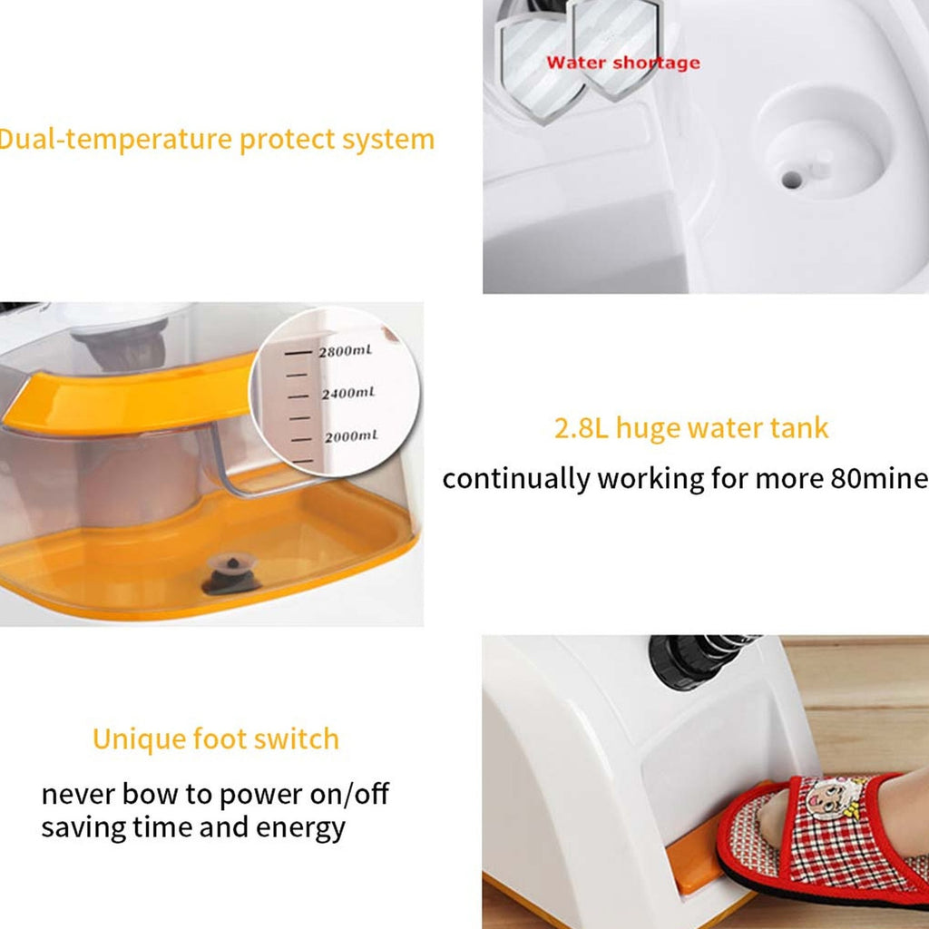 SOGA Garment Steamer Portable Cleaner Steam Iron 80MINS White