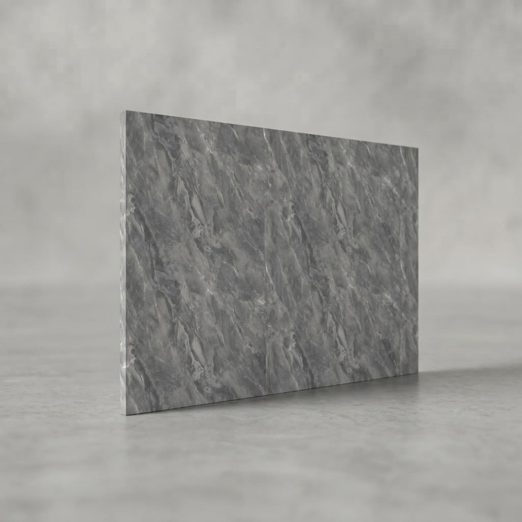 SOGA Peel & Stick Floor and Wall Tiles 30 x 60cm 10 Pack Grey Faux Marble