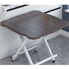 SOGA 2X Black Minimalist Cat Ear Folding Table Indoor Outdoor Portable Stall Desk Home Decor