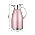 Soga 1.8L Rose Color 3-Layer Vacuum Insulated Water Bottle Ideal for Home and Office